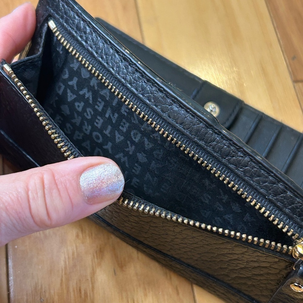 Kate Spade Bay Street Stacy Black Leather Wallet - Picture 8 of 11